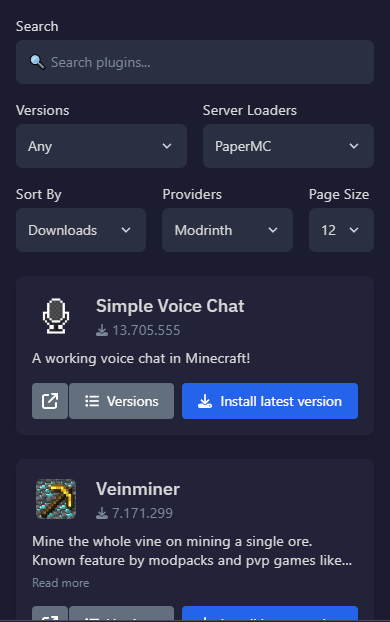 Minecraft Plugin Installer